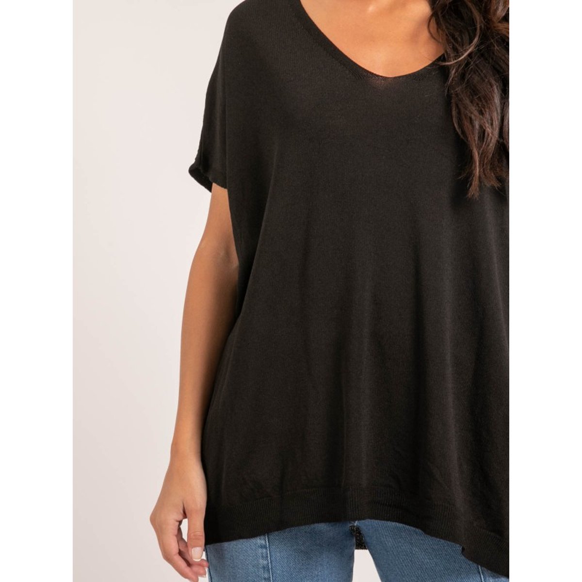 Pull Fin Karini noir, DONA LISA