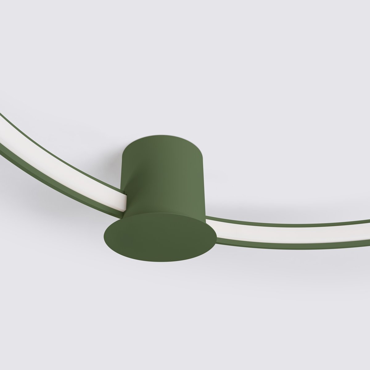 Plafonnier Aluminium Vert Olive LED 1 Rio vert olive, EDEN