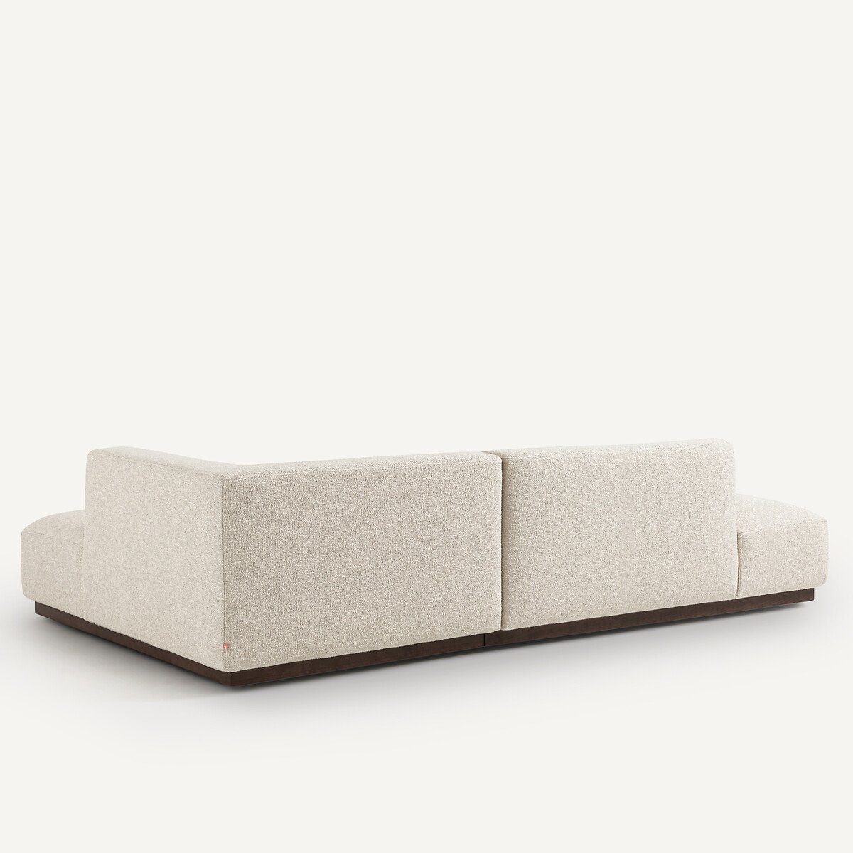 Canapé d'angle droit XL bouclette, Jacopo craie, AM.PM