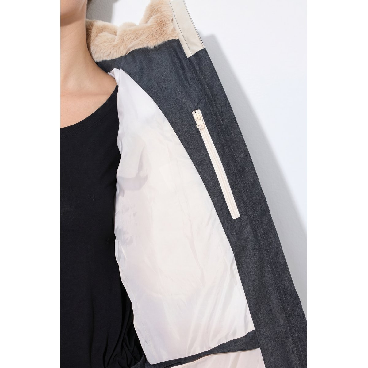 Veste technique HYPRAR, modèle imperméable chiné anthracite, ULLA POPKEN