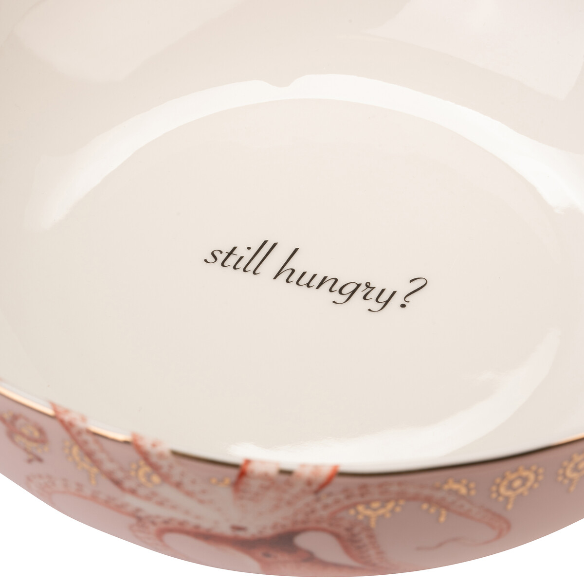 22cm Octopus Serving Bowl pink, YVONNE ELLEN