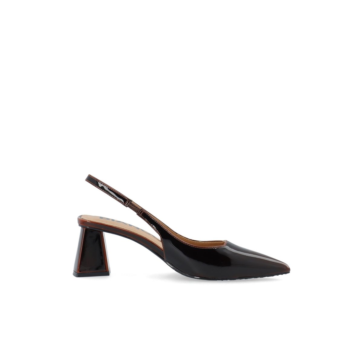 Chaussures À Bride Arrière marron - brownpulluppatent1, BIANCO