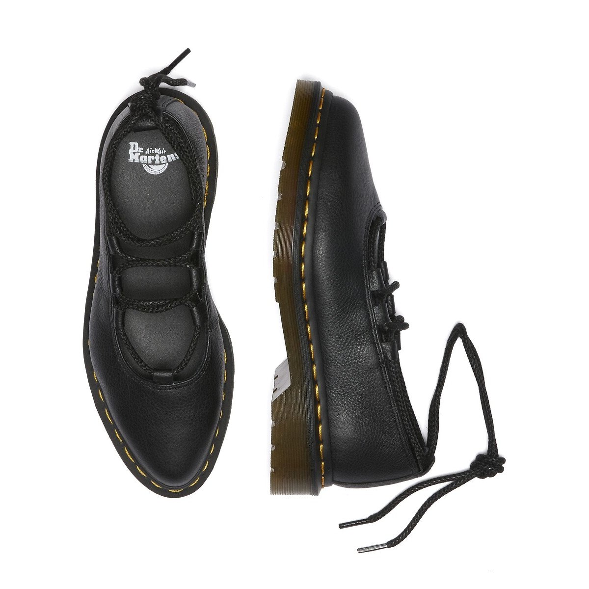 Ballerines Elphie II en cuir Virginia noir, DR. MARTENS