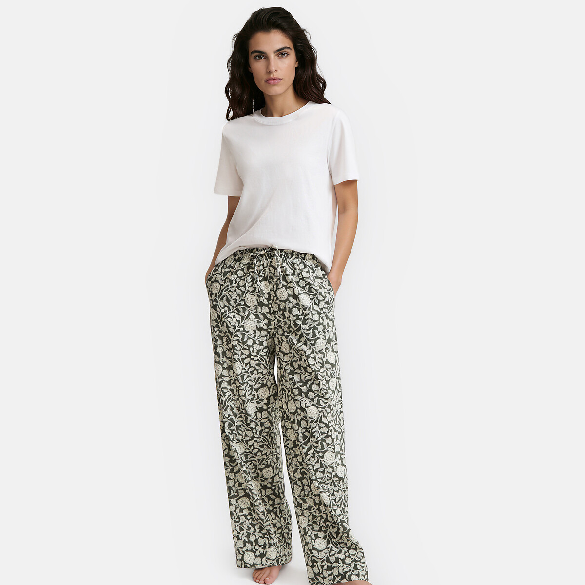 Pantalones de pijama de popelín, estampados indiana estampado, LA REDOUTE COLLECTIONS