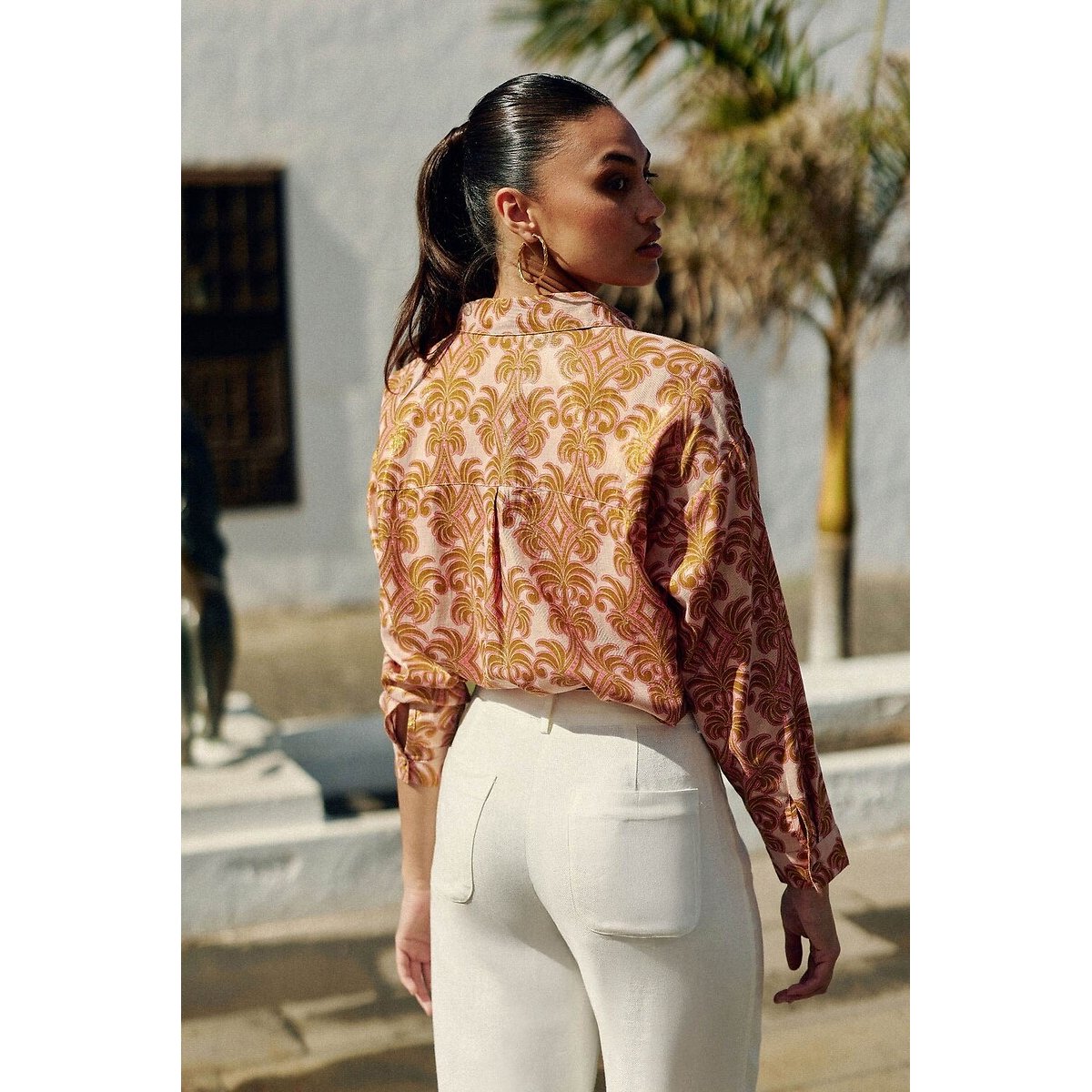 Chanti Printed Blouse with Long Sleeves floral print, LA PETITE ETOILE
