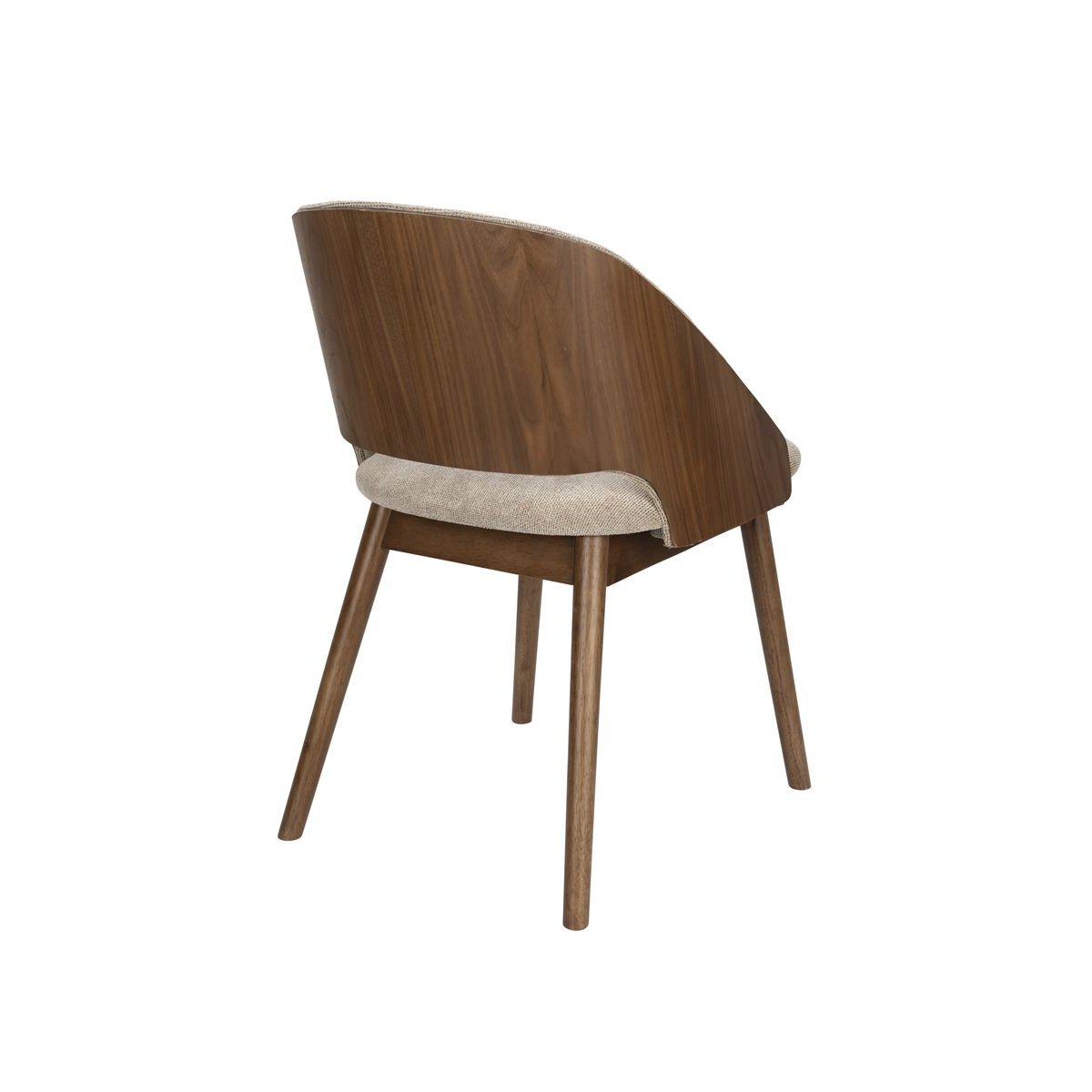 Chaise design en tissu, VELORE beige, DUTCHBONE