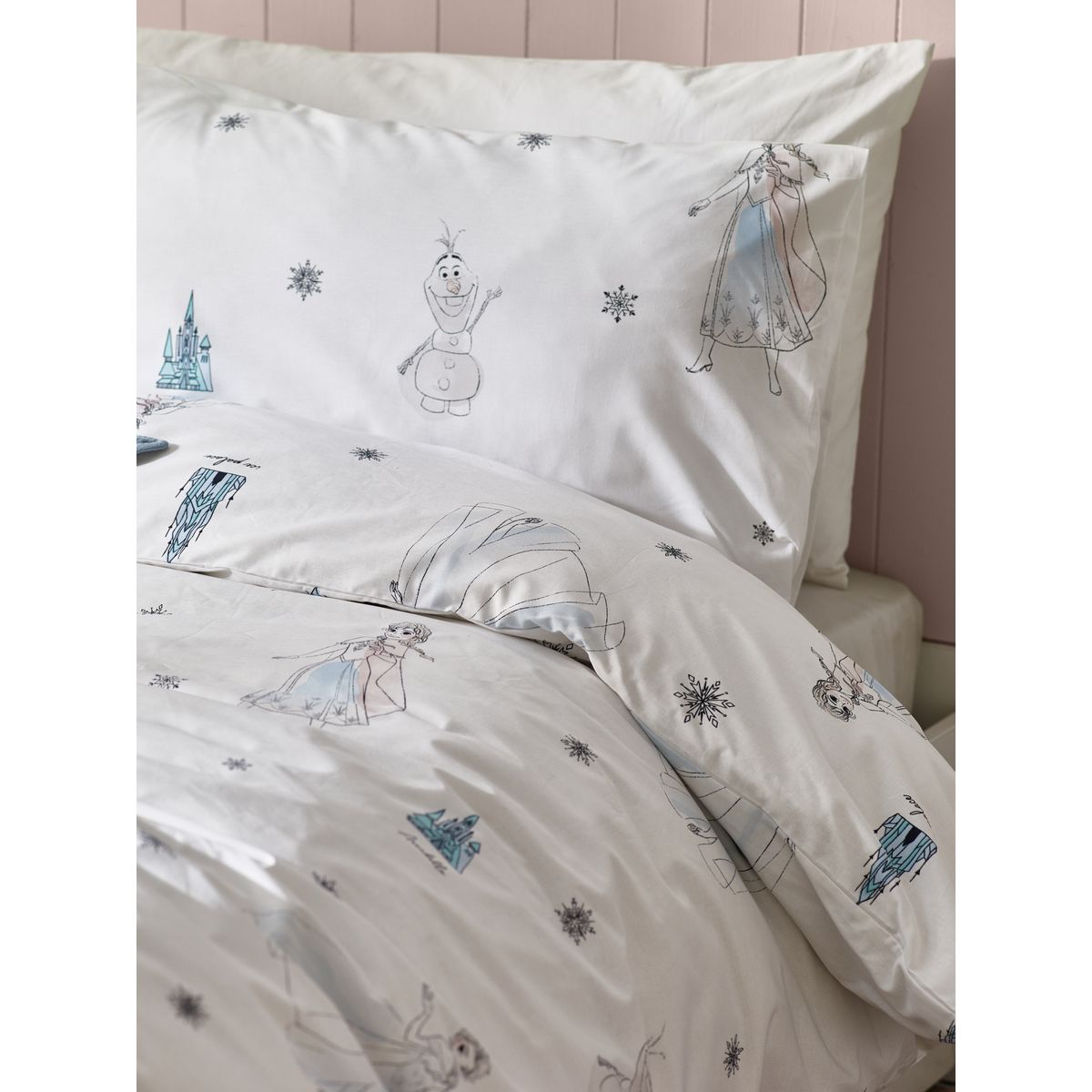 Parure coton disney reine des neiges blanc, NEXT
