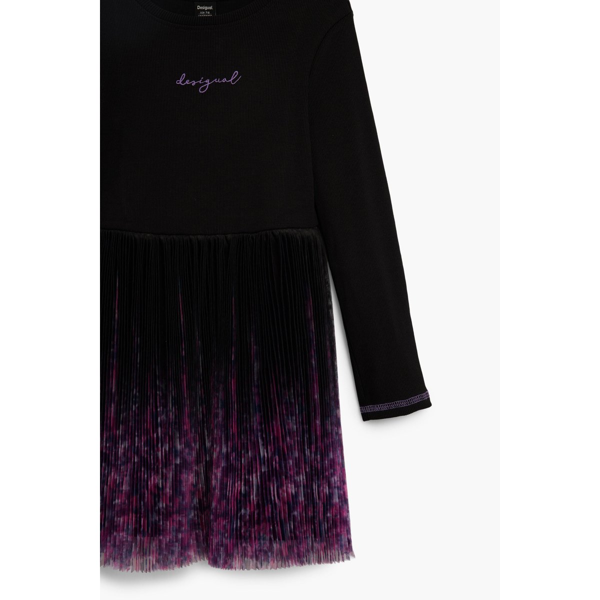 ROBE ASYMÉTRIQUE IMPRIMÉE noir, DESIGUAL