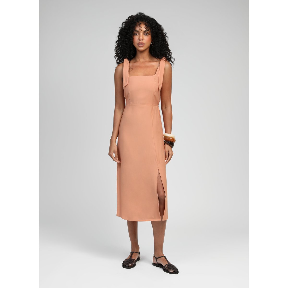Robe Midi MANTA terracotta, AN'GE