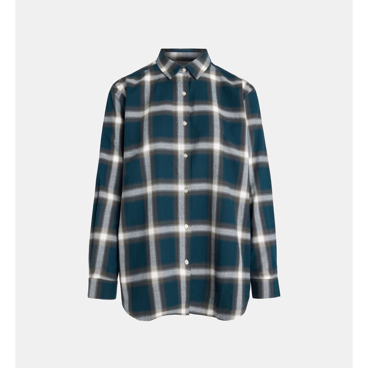 Chemise droite alma fla carreaux coton bleu marine, GALERIES LAFAYETTE