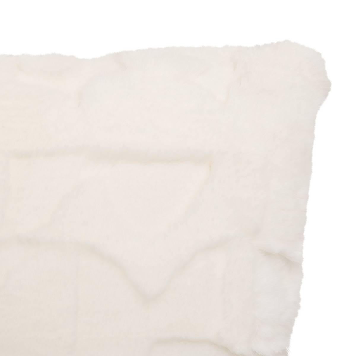Coussin carré NALIA blanc, ATMOSPHERA