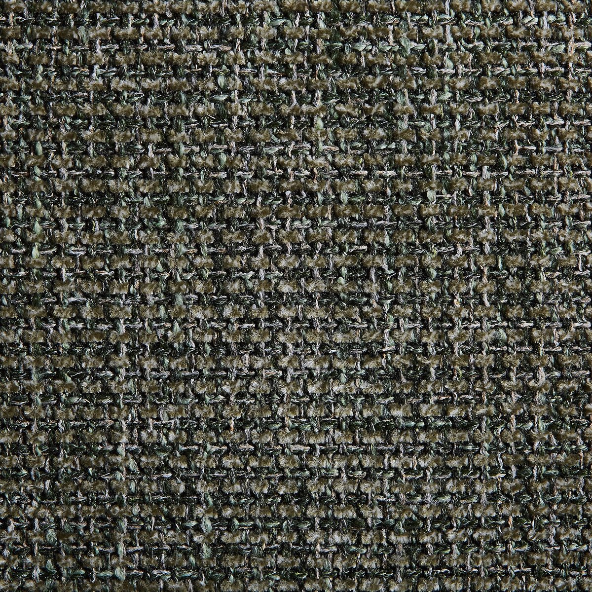 Lot de 2 chaises en tissu et métal finition chêne avec accoudoirs BRYNE vert, HABITAT