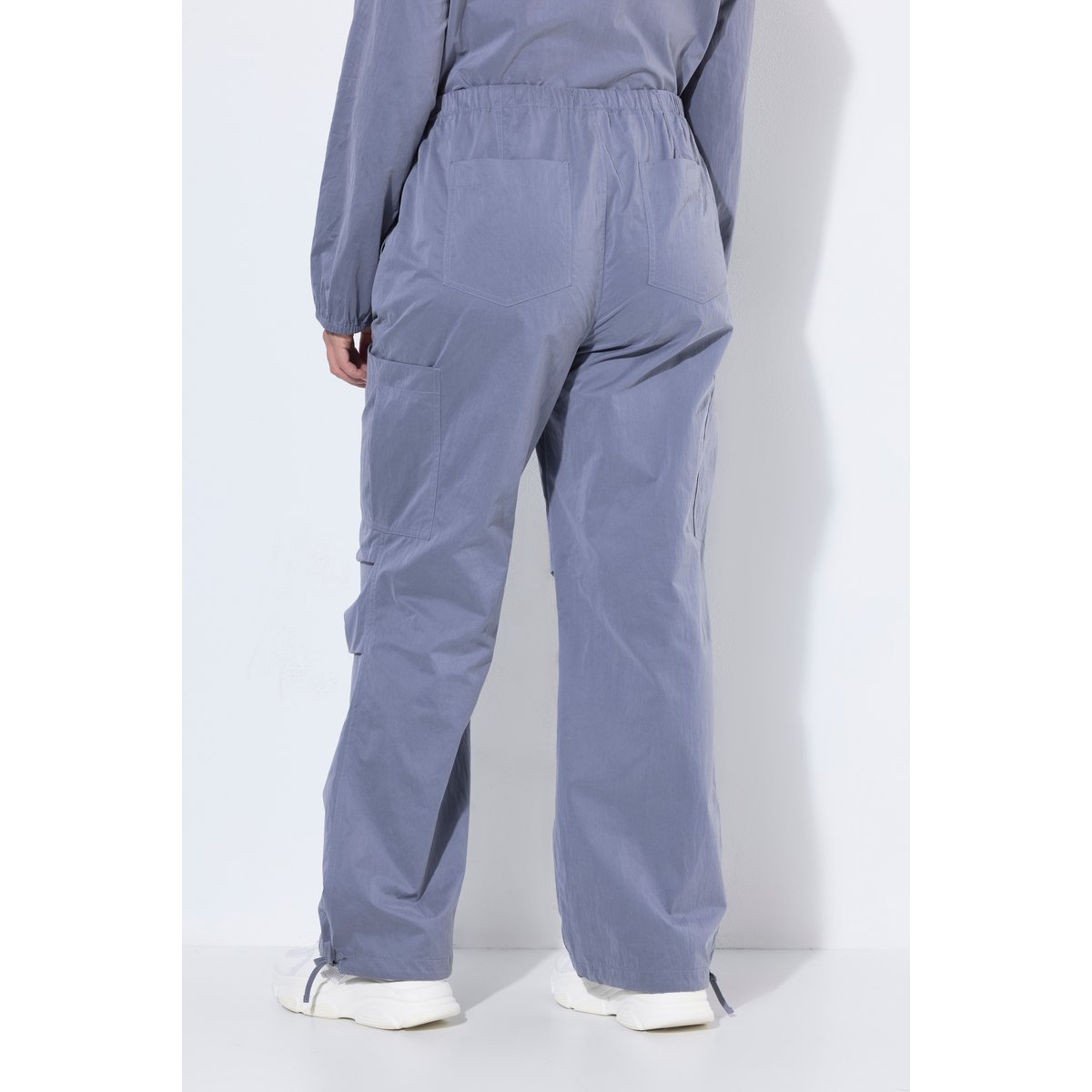 Pantalon cargo Rose, jambe large gris foncé, ULLA POPKEN