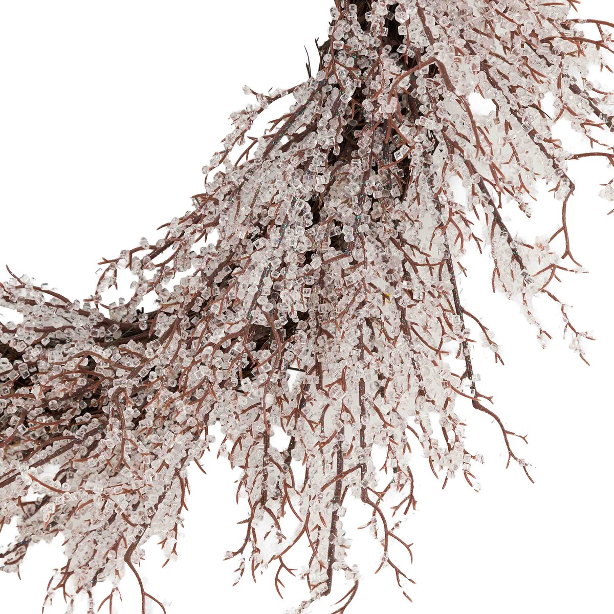 60cm Frosted Twig Wreath brown , ÉDITÉ