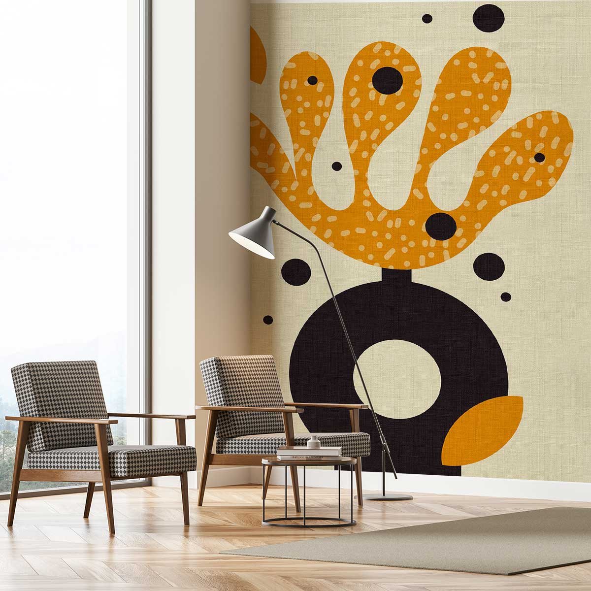 Papier peint coupé intissé, HEXOA