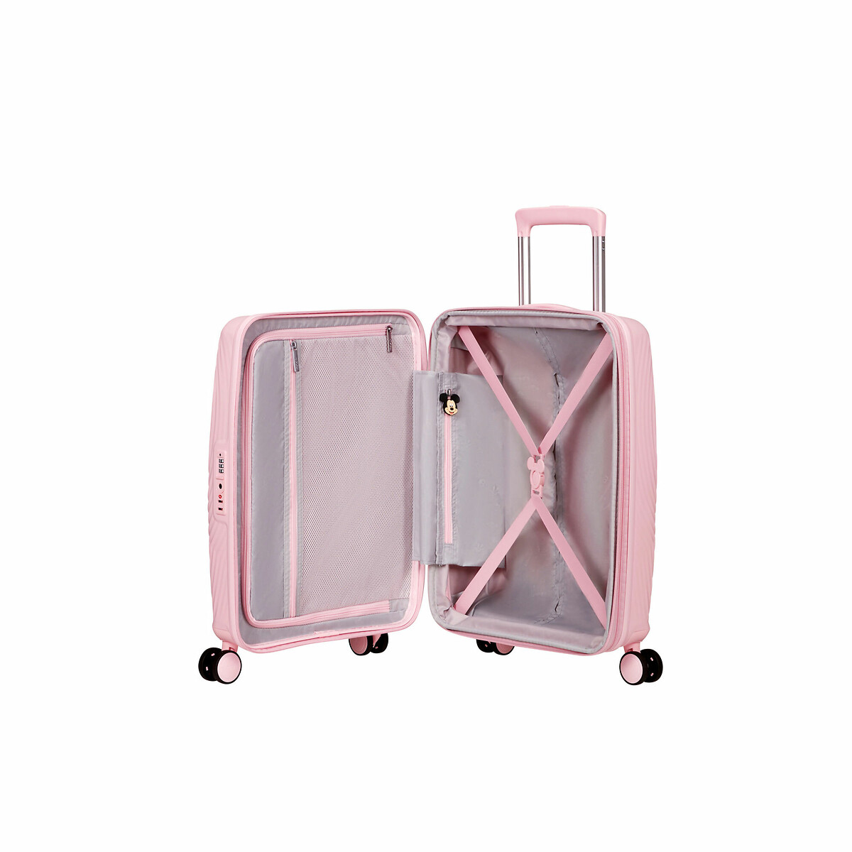 Mickey magic valise 4 roues taille S rose, AMERICAN TOURISTER