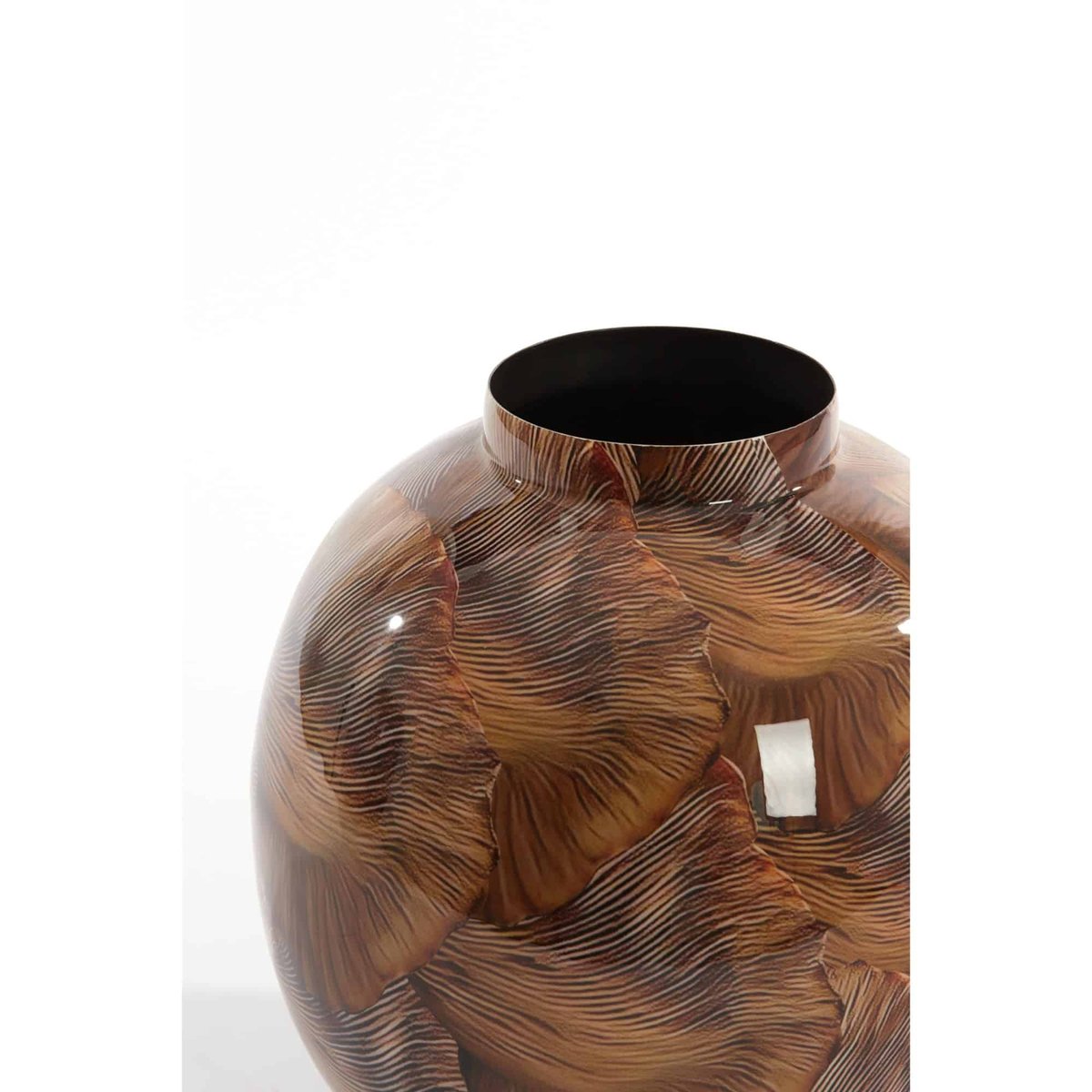 Vase Métal MILOS marron clair, LIGHT & LIVING