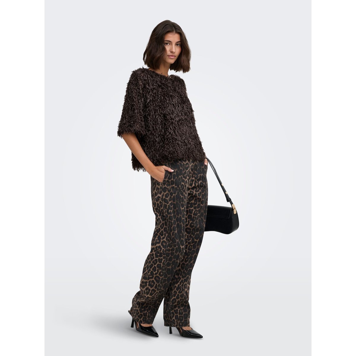 Pantalon marron - fossil 1, JDY