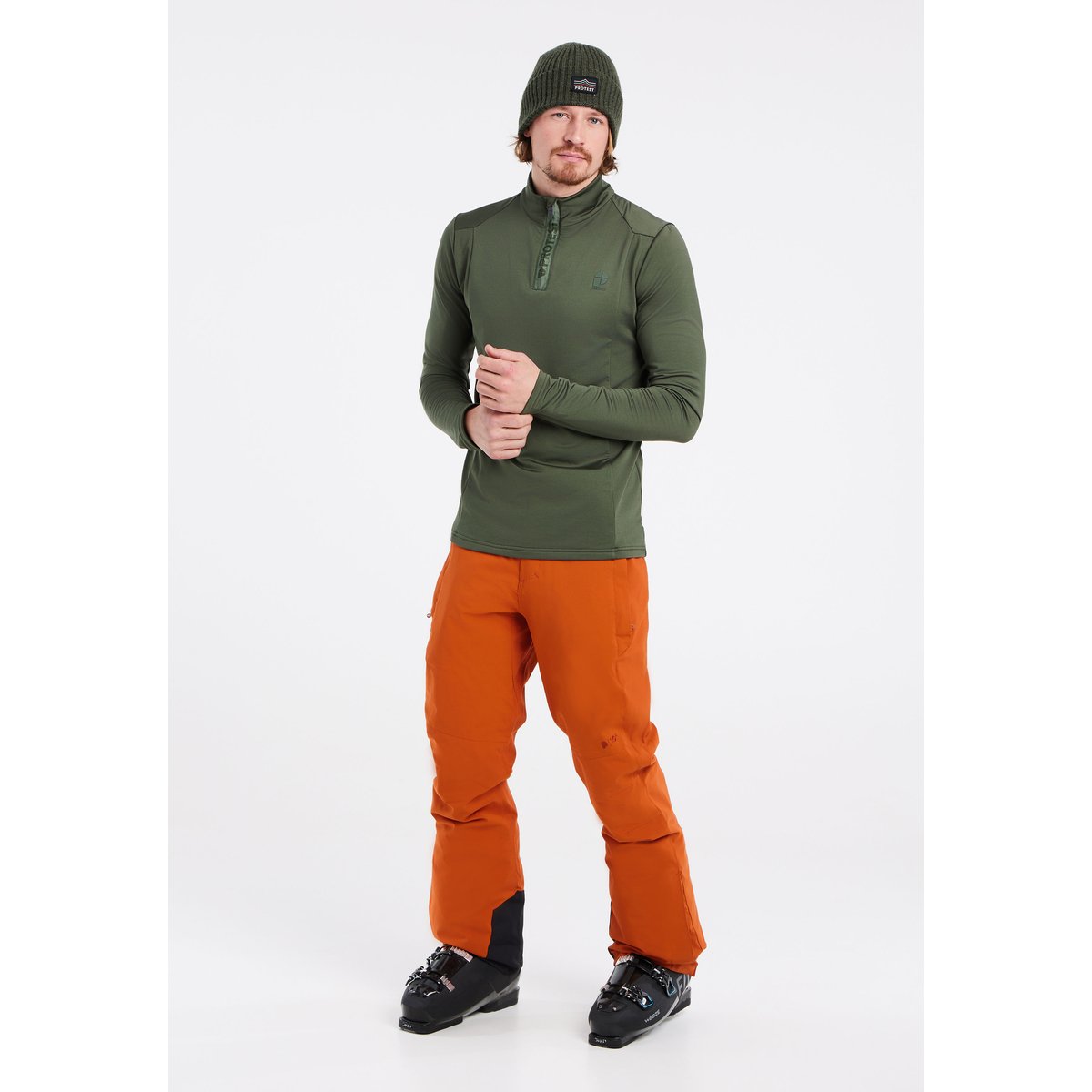 Haut 1/4 zippé REWILL thyme, PROTEST