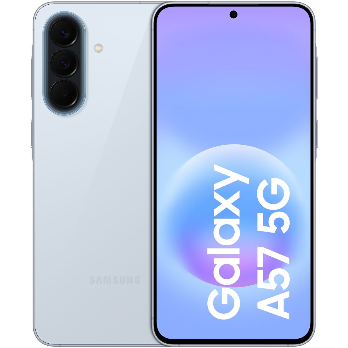Smartphone Galaxy A57 5G 128Go Bleu clair couleur unique, SAMSUNG