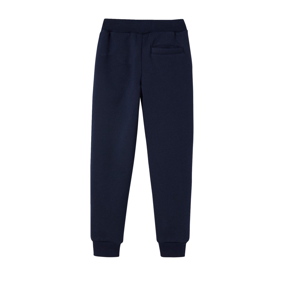 Pantalon jogging en molleton doublé sherpa marine, VERTBAUDET