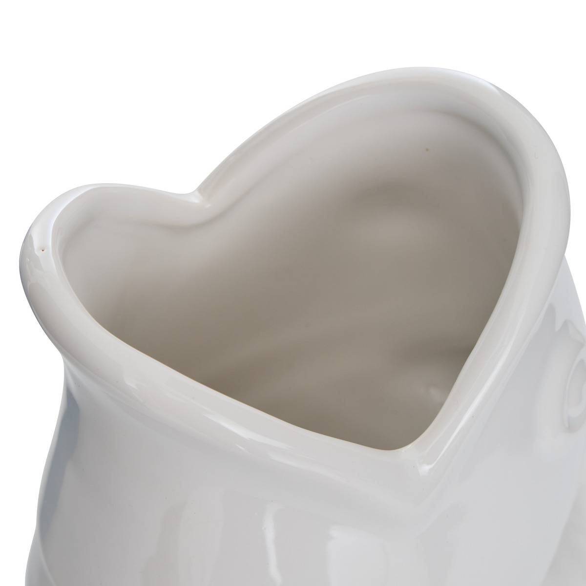 Vase poisson en dolomite OCEA blanc, ATMOSPHERA