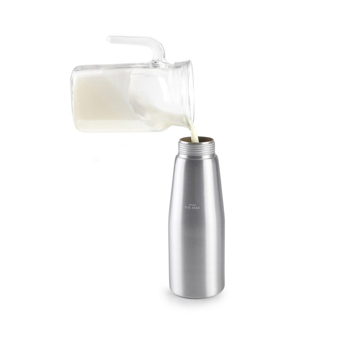 Siphon à silver 0,5 l argent / métallique, IBILI