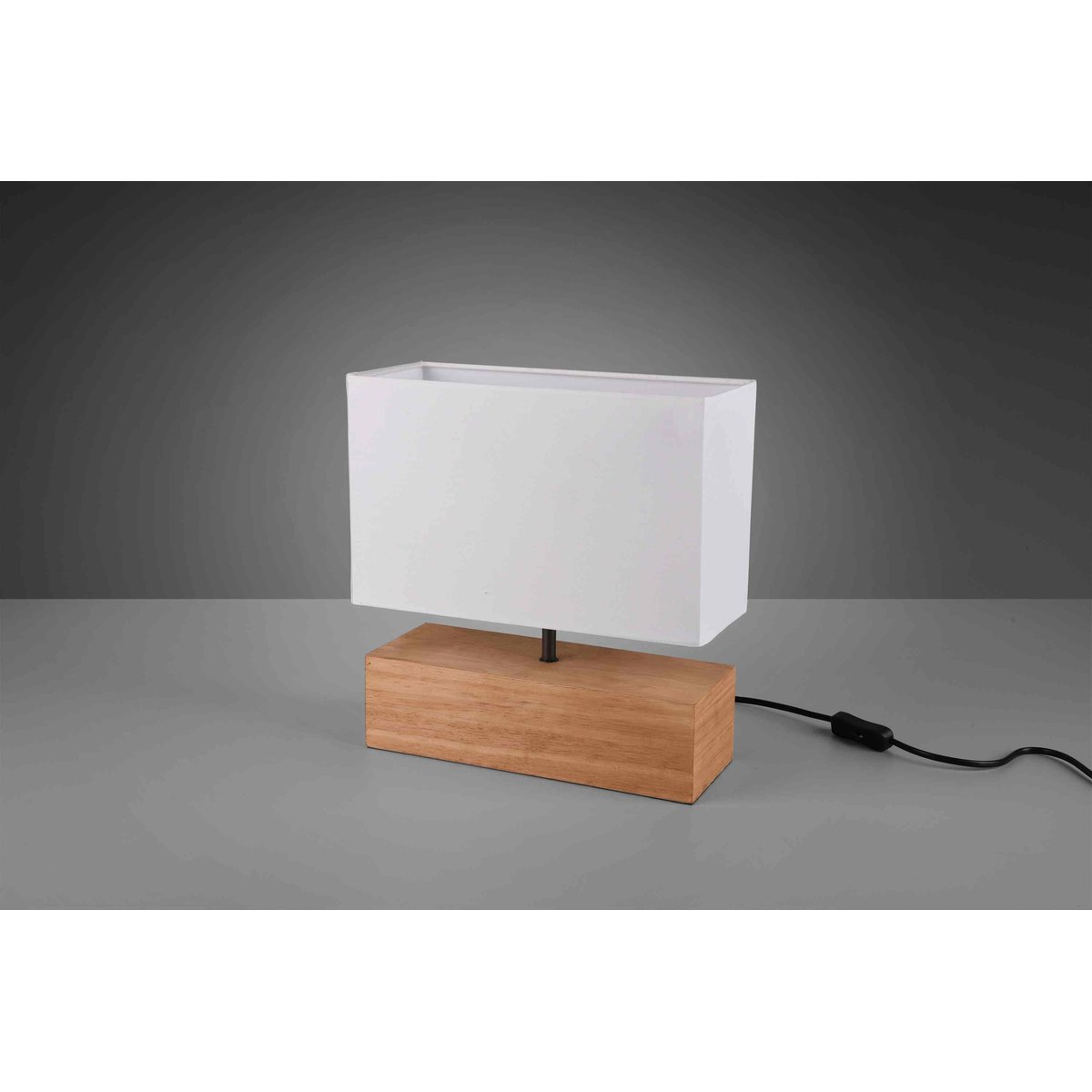 Lampe design en bois scandinave, WOODY blanc, TRIO