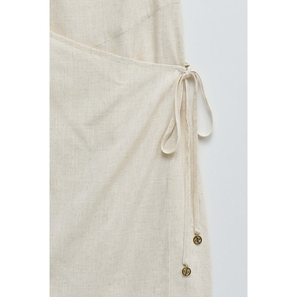 ROBE COURTE EN LIN beige, SALSA JEANS