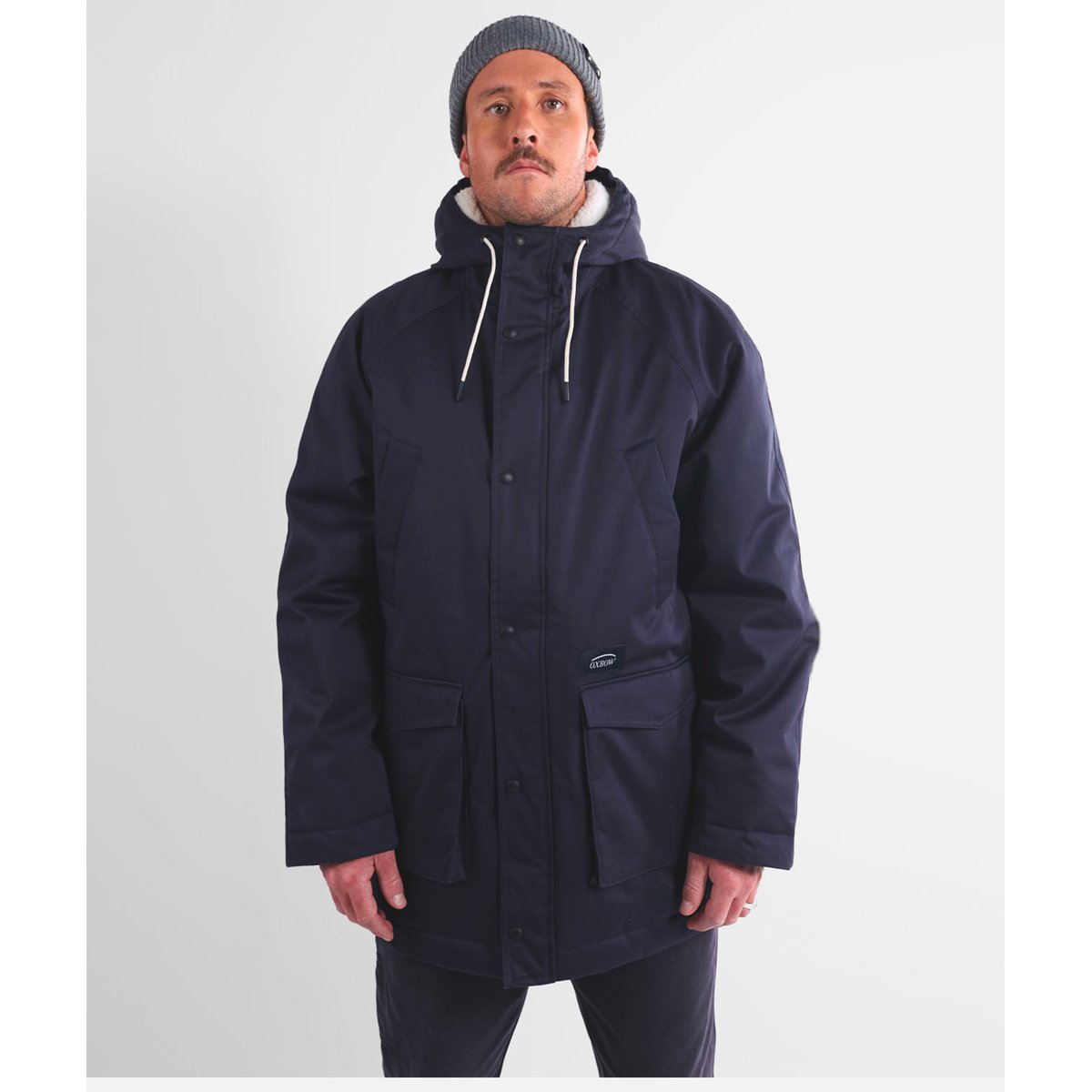 Parka longue twill JACOBSEN deep marine, OXBOW