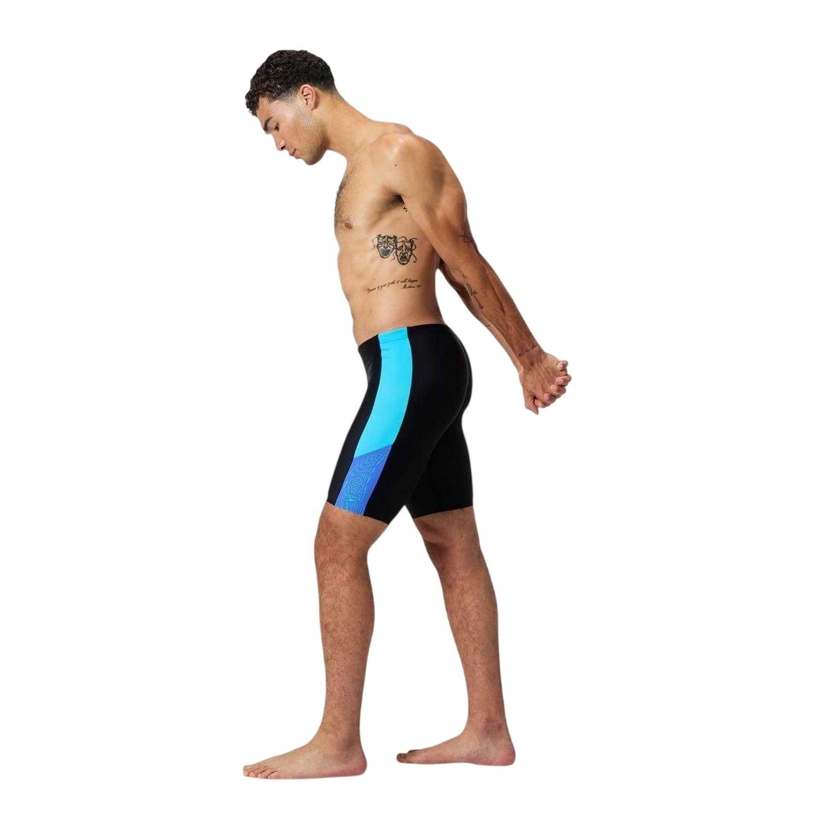 Jammer de natation motif/style blocs de couleurs noir / bleu, SPEEDO