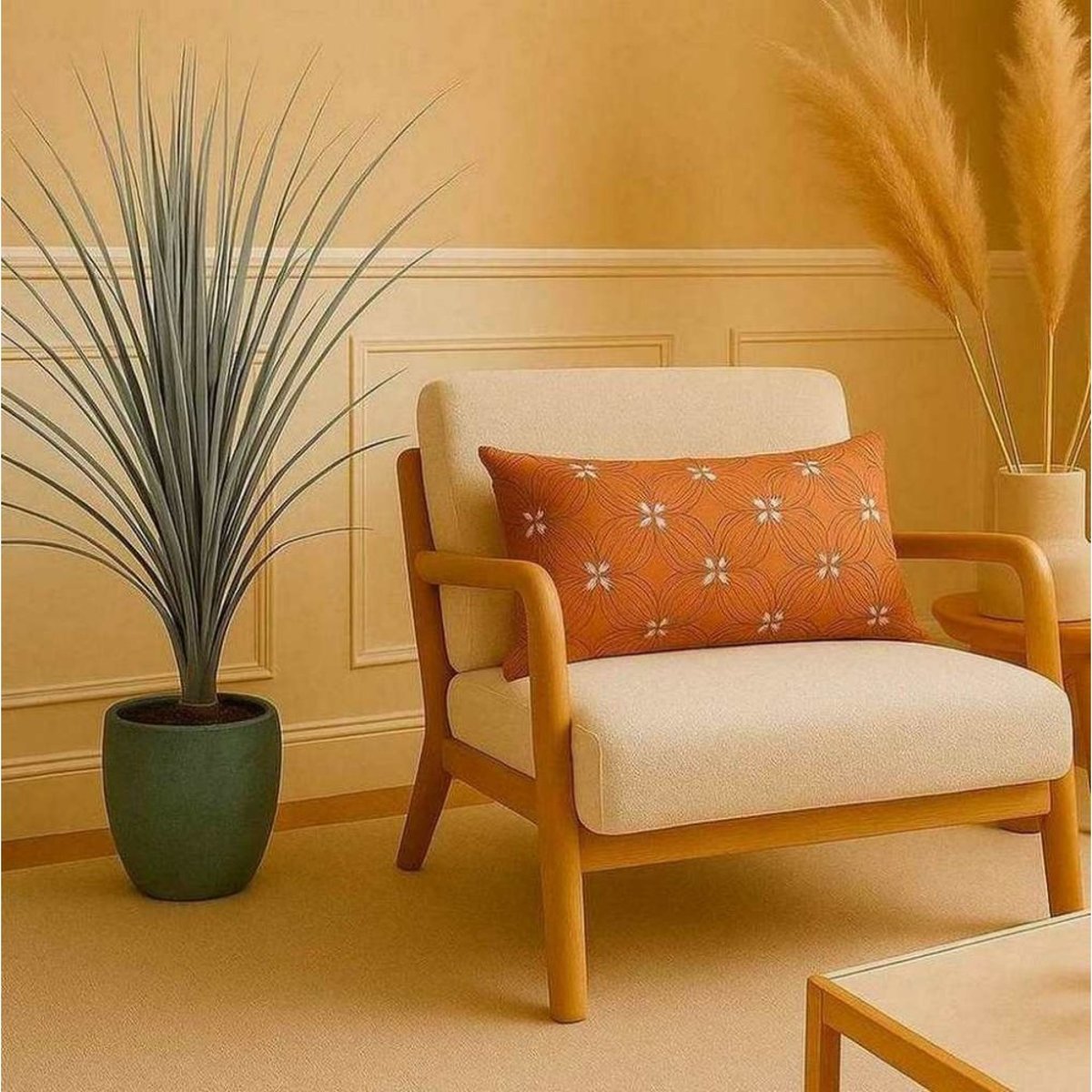 Plante artificielle fagot 120cm vert, ORNAMI