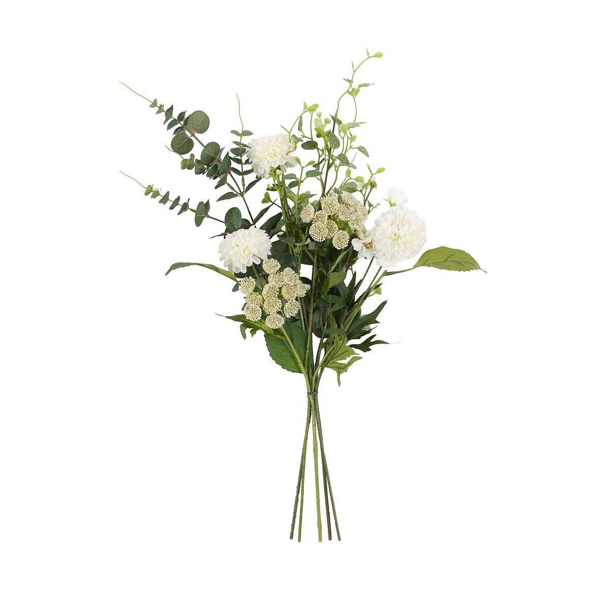 Cream Mixed Eucalyptus & Floral Wrapped Bouquet cream, ÉDITÉ