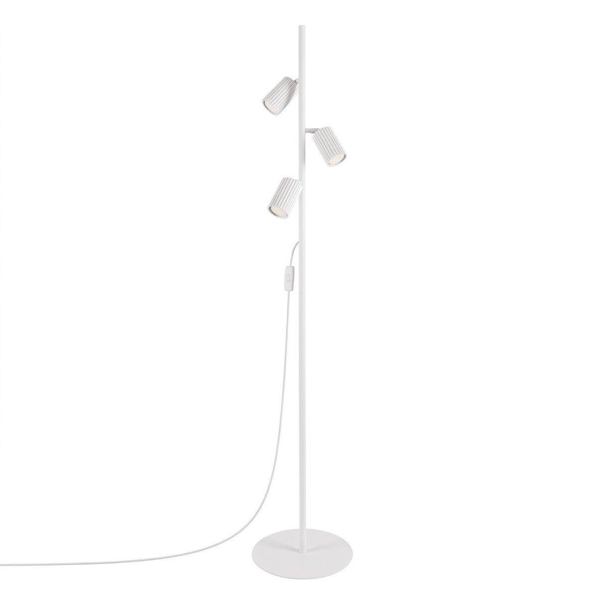 Lampadaire Aluminium Blanc GU10 3 KARBON blanc, EDEN