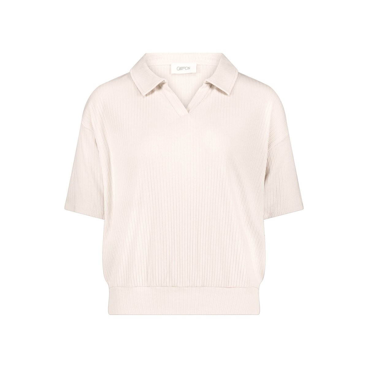 Polo manches courtes silky beige, CARTOON