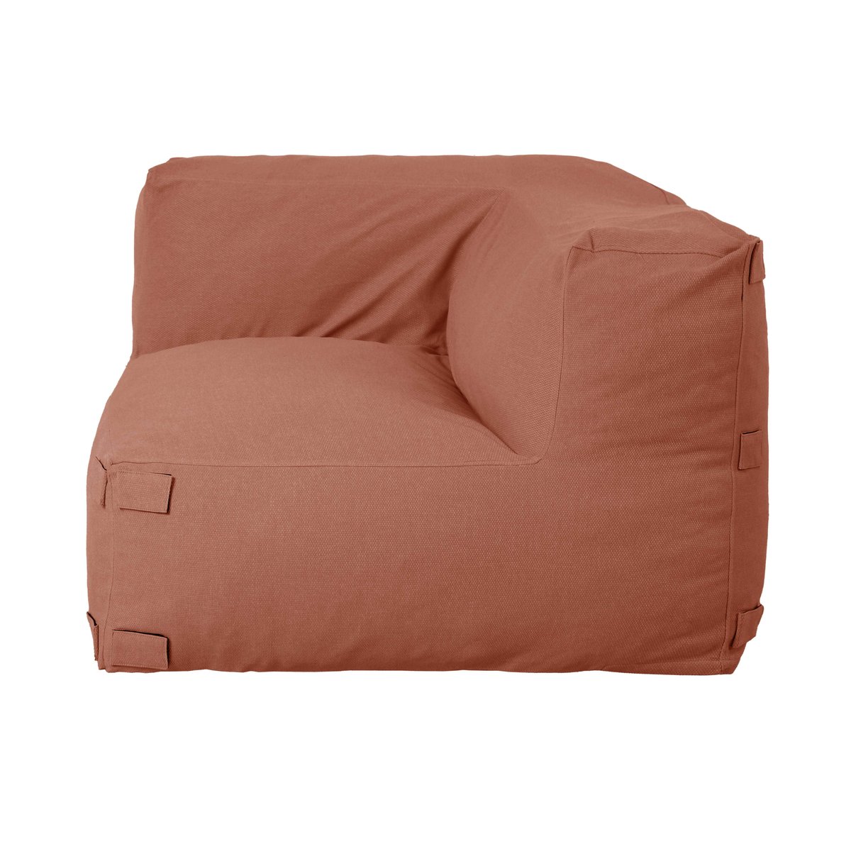 Fauteuil d'angle pour salon de jardin modulable, MIXI terracotta, OVIALA