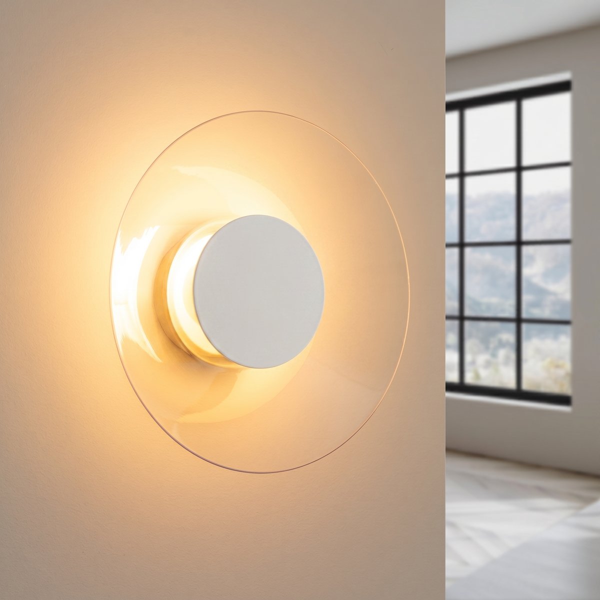 Applique murale Acier Blanc LED 1 Astro blanc, EDEN