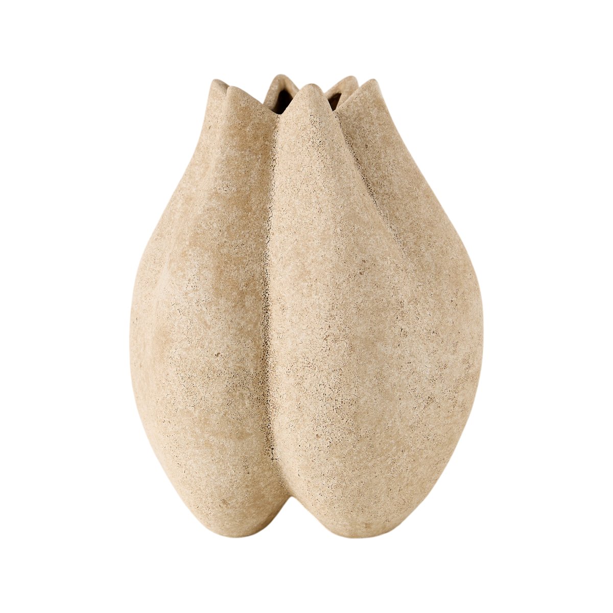 Vase céramique déco organique 28 cm - SIENNE beige, CAMIF