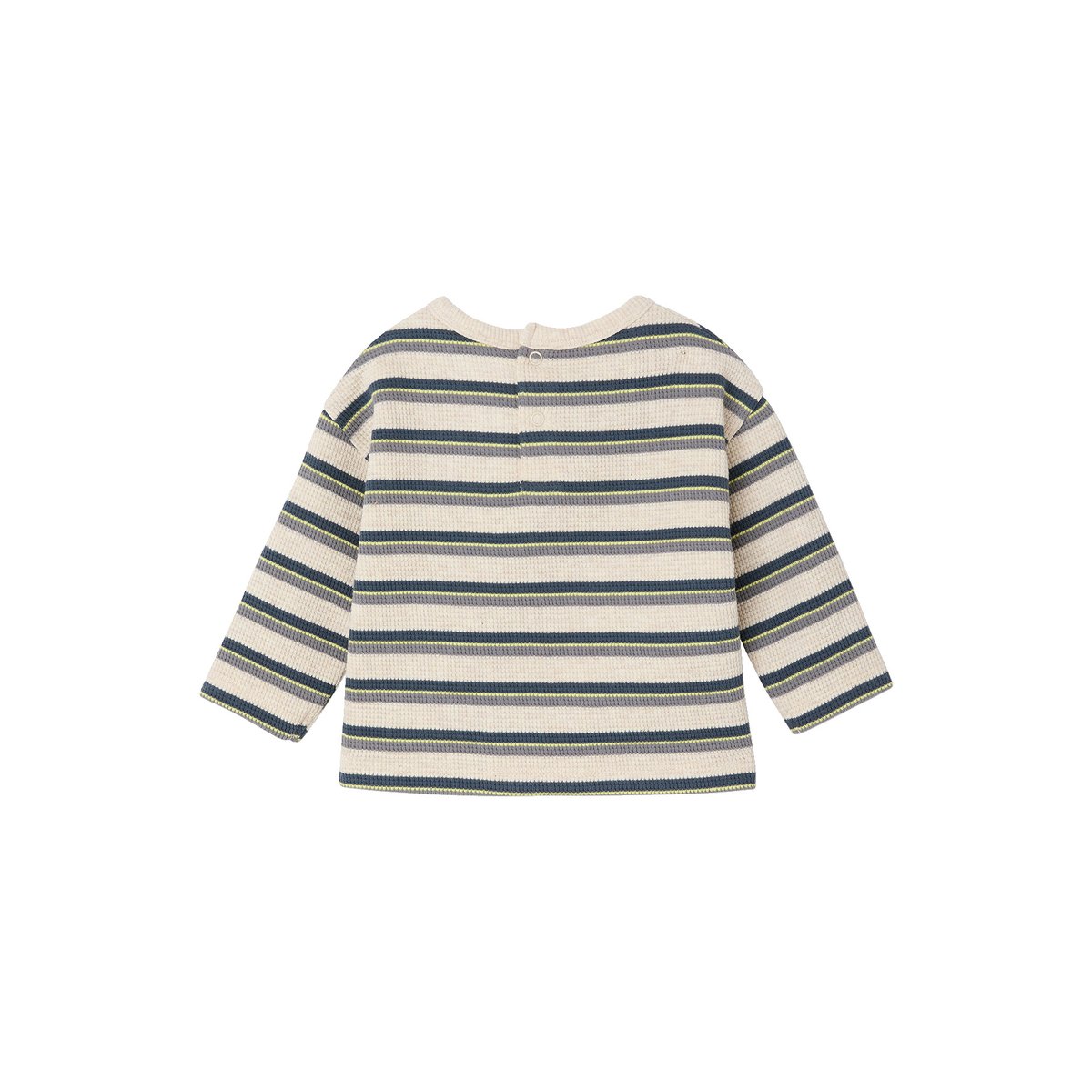 T-shirt manches longues beige chiné, VERTBAUDET