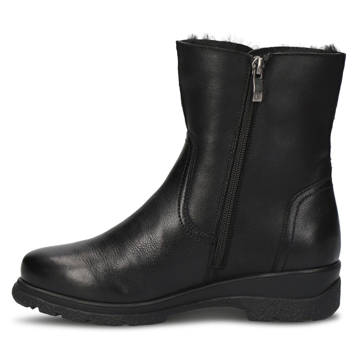 Bottine fourée noir nappa, CAPRICE