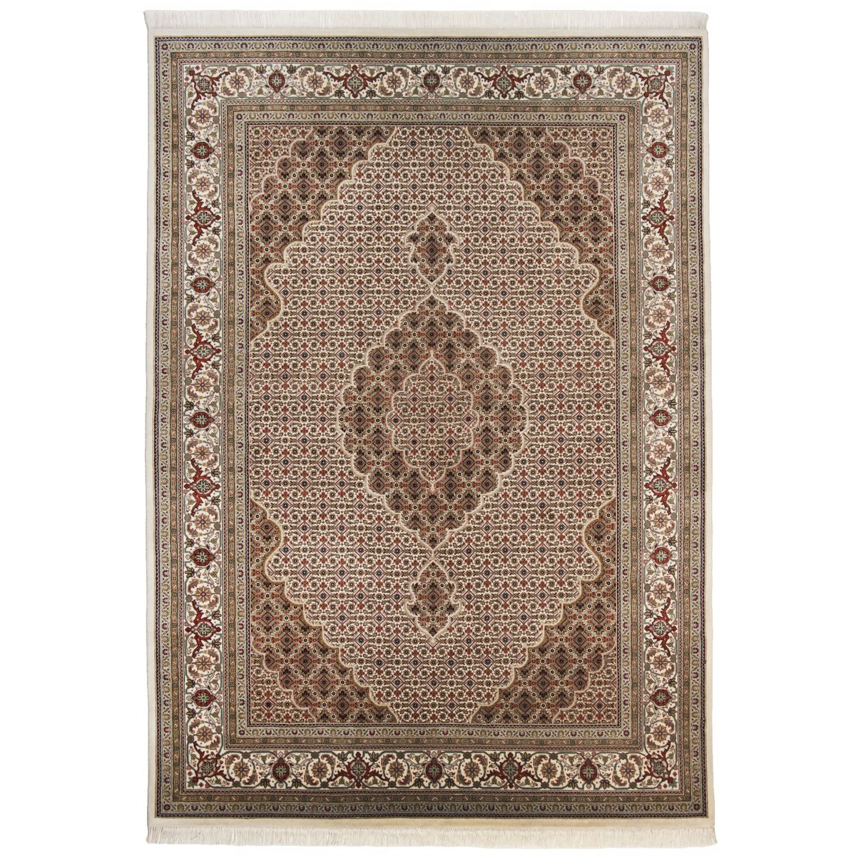Tapis d'orient - SIRSA SILK crème / crème, THEKO