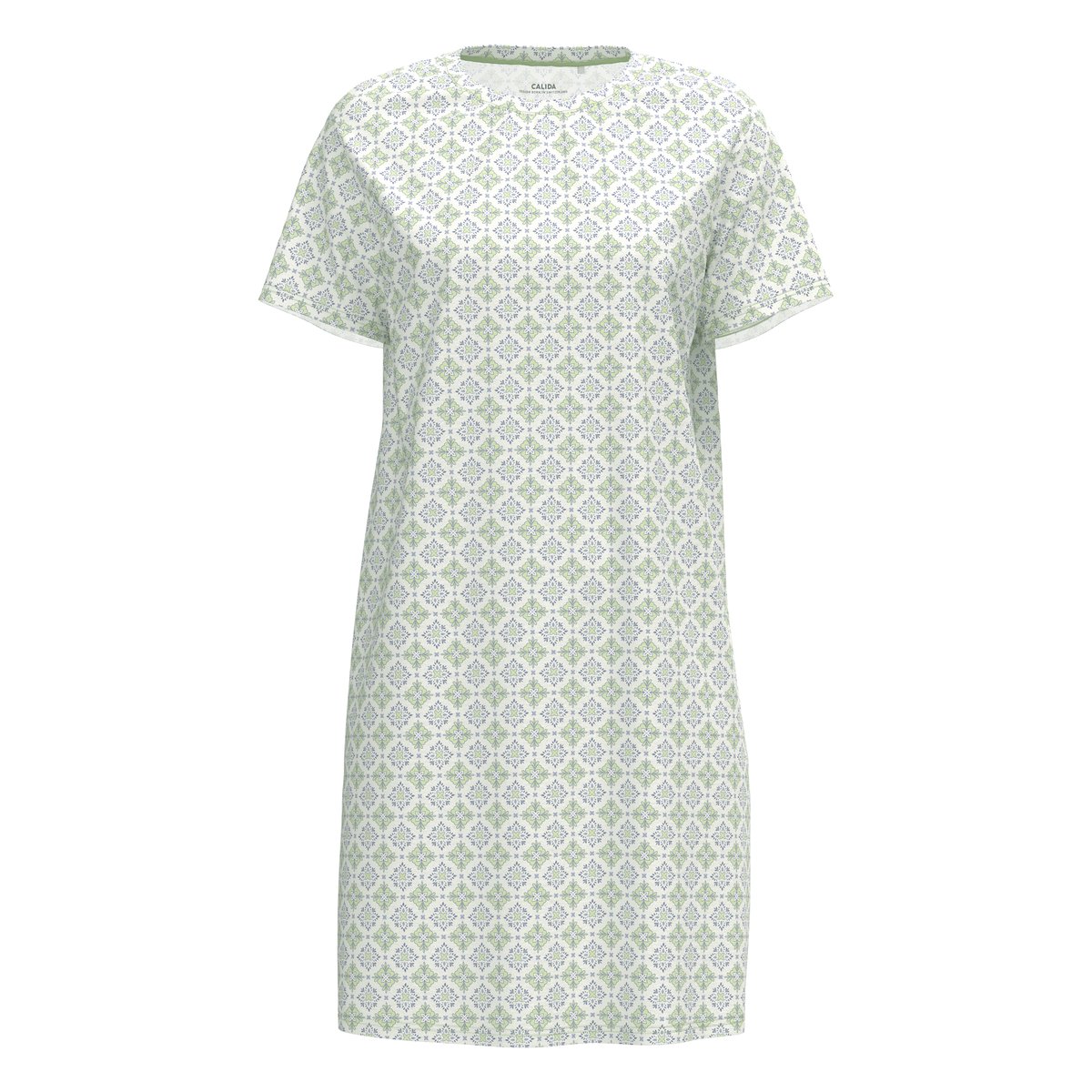 Chemise de nuit manches courtes Coton SPRING NIGHTS pistache clair, CALIDA