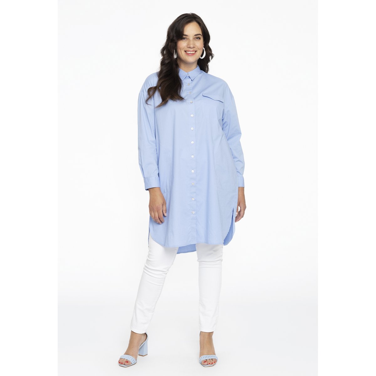 Robe Avec col bleu clair, YOEK