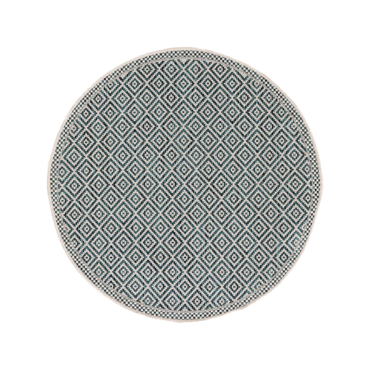 Tapis rond d'extérieur & intérieur CLEO bleu, BENUTA