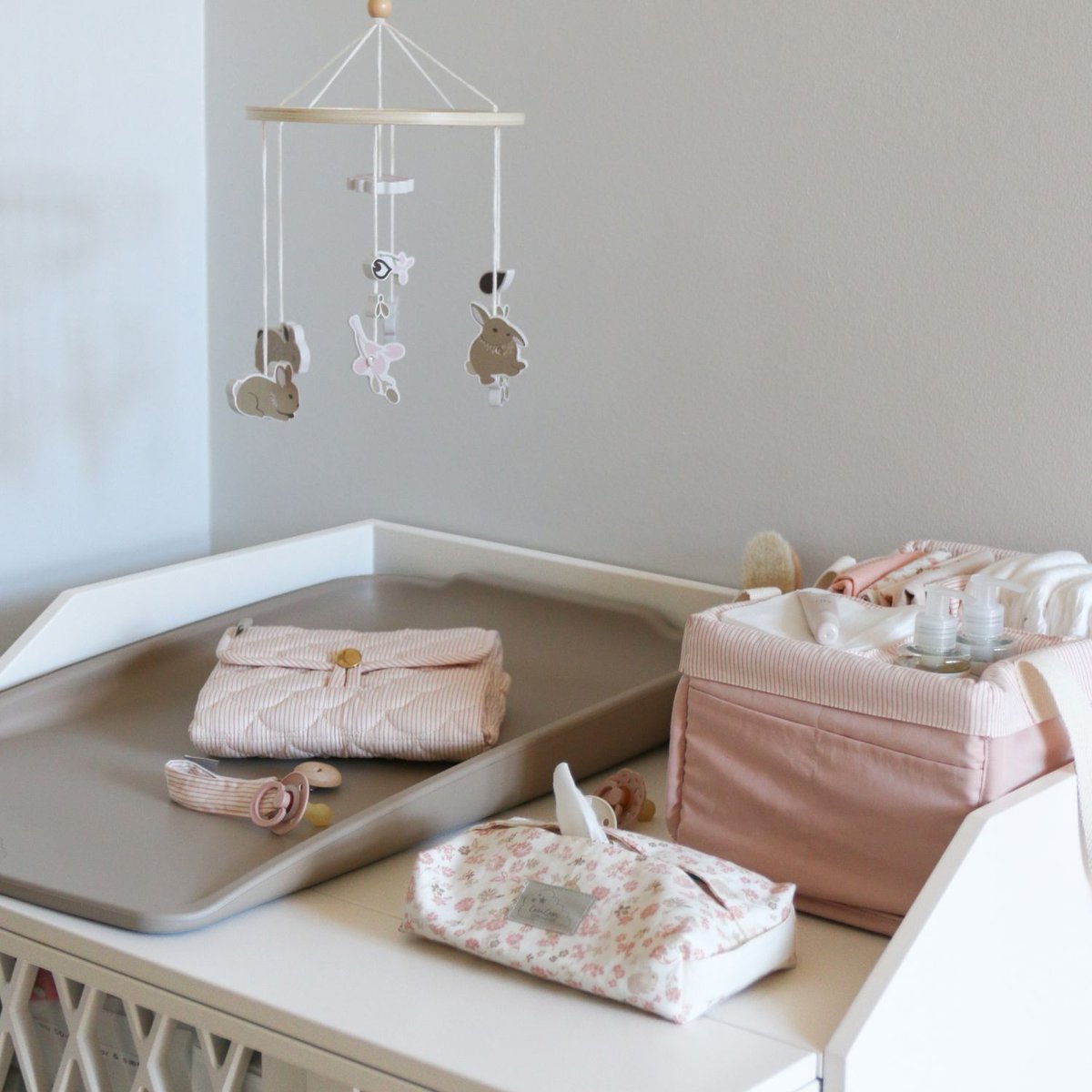 Tapis à langer bébé rose, CAM CAM