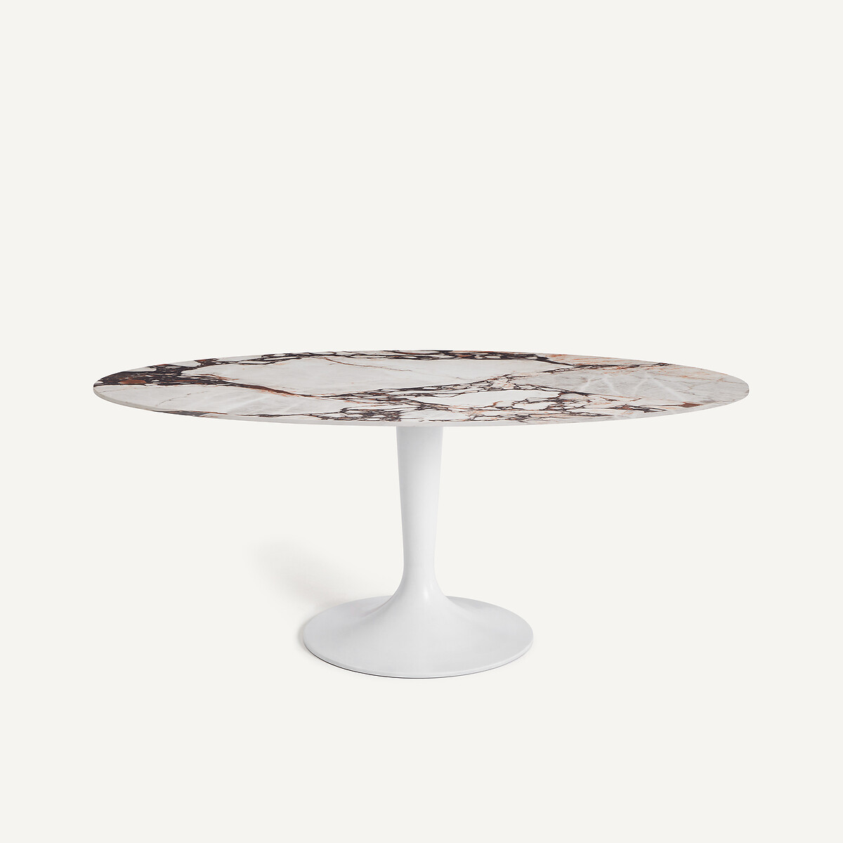 Ellipsenförmige Tischplatte aus Keramik, Länge 170 cm, ELIPSO keramik marmor ziegelstein, AM.PM