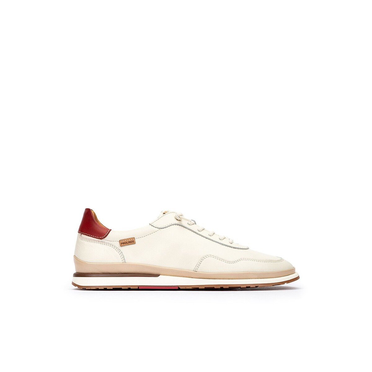 Sneakers in pelle, DENIA bianco, PIKOLINOS