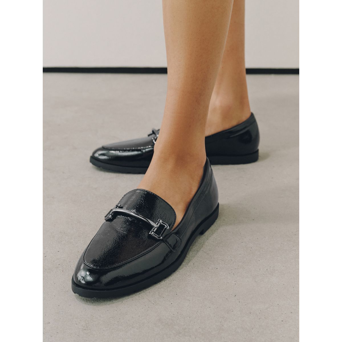 Mocassins à détails métalliques noir, NEXT