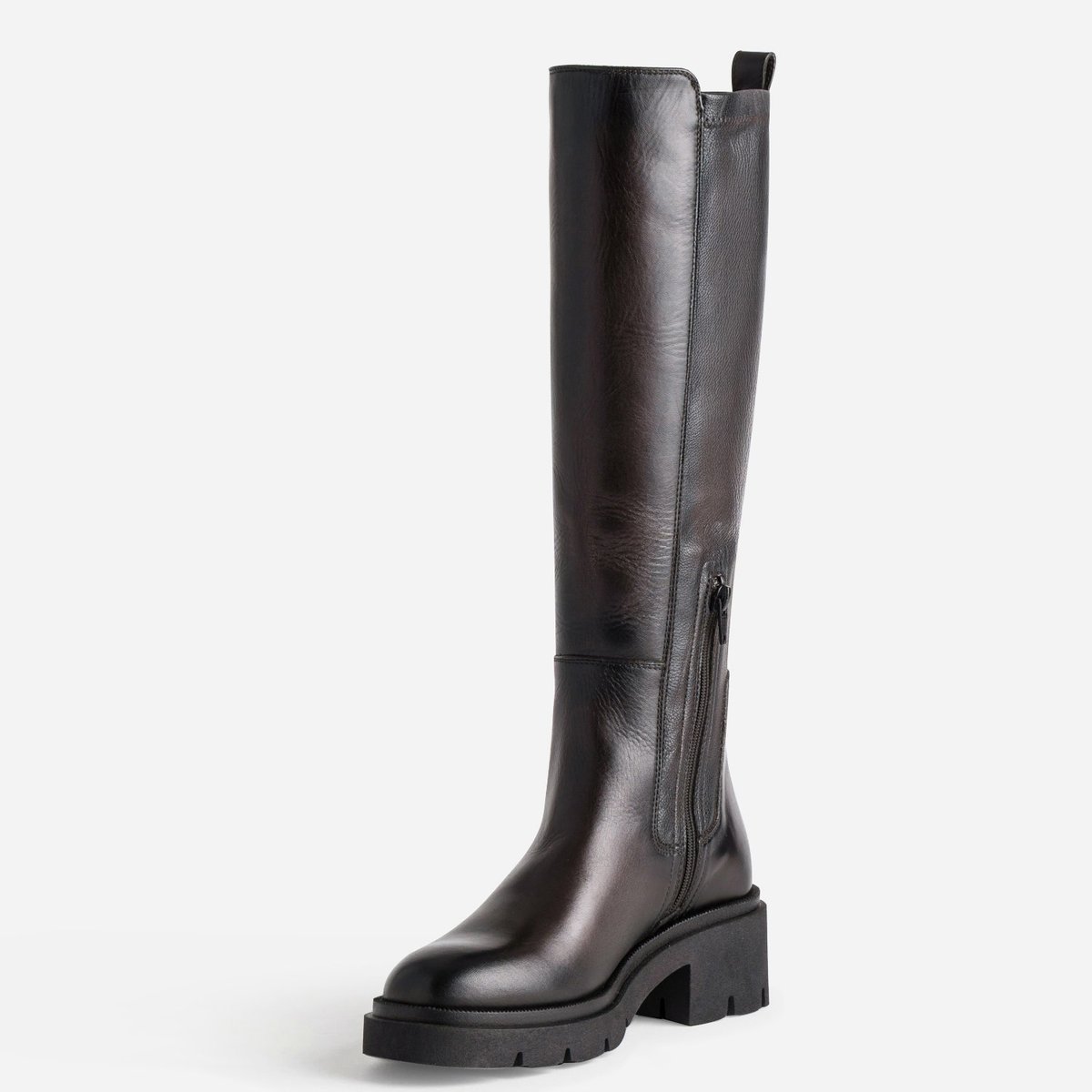 Botte À Talon en cuir MAELI marron, ERAM