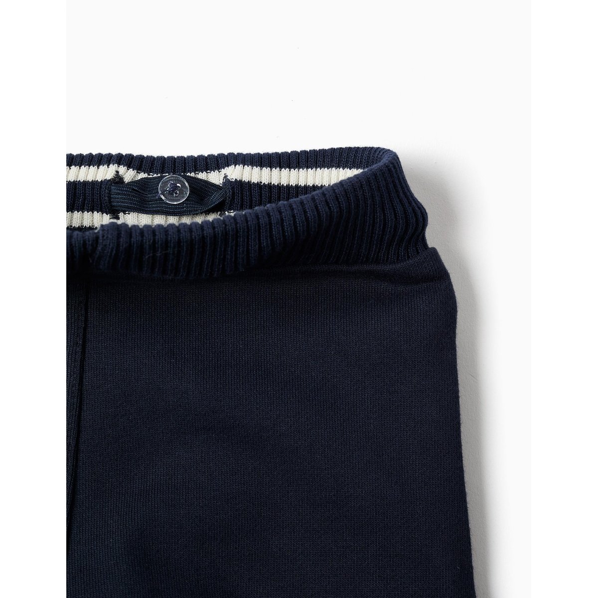 Pantalon en coton avec cordon de serrage bleu foncé, ZIPPY